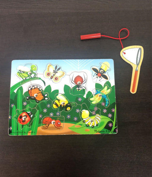 used Melissa & Doug Bug Catching Magnetic Puzzle Game