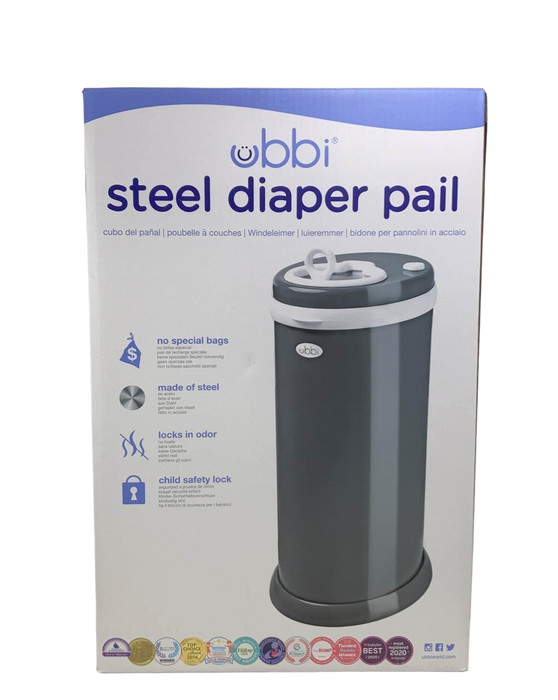 used Ubbi Diaper Pail, Slate