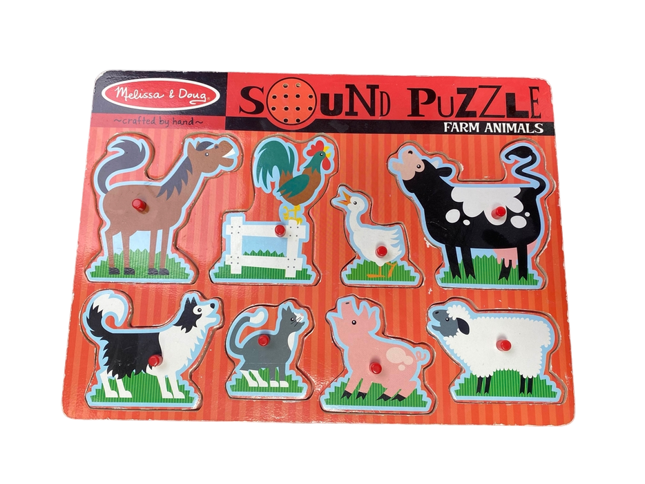 used Melissa & Doug Sound Puzzle, Farm Animals 