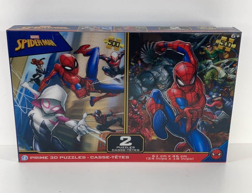 used Marvel Spider-Man 500 Pieces Puzzles Set Of 2