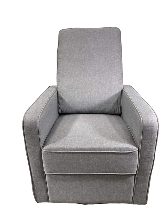 secondhand DaVinci Casey Pillowback Swivel Glider, Misty Grey