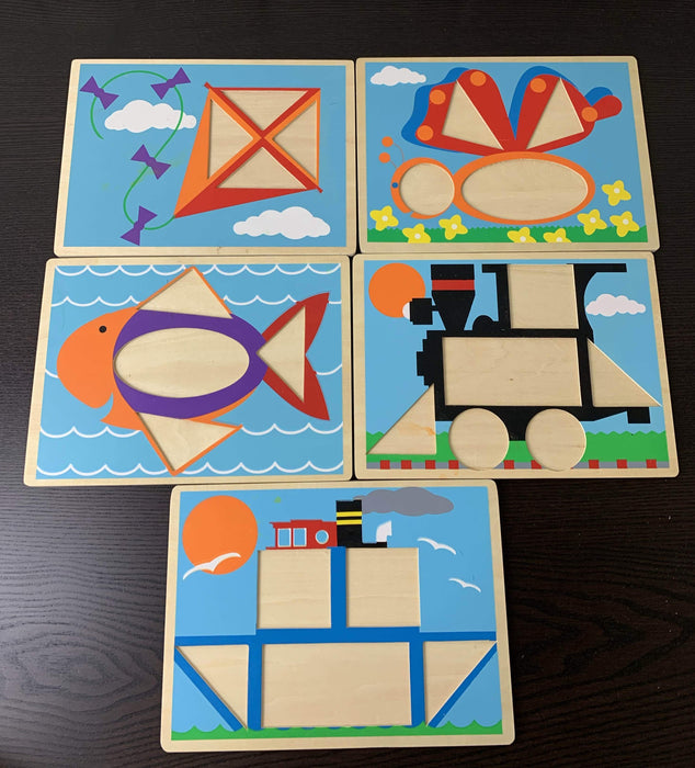 secondhand Melissa & Doug Beginner Pattern Blocks