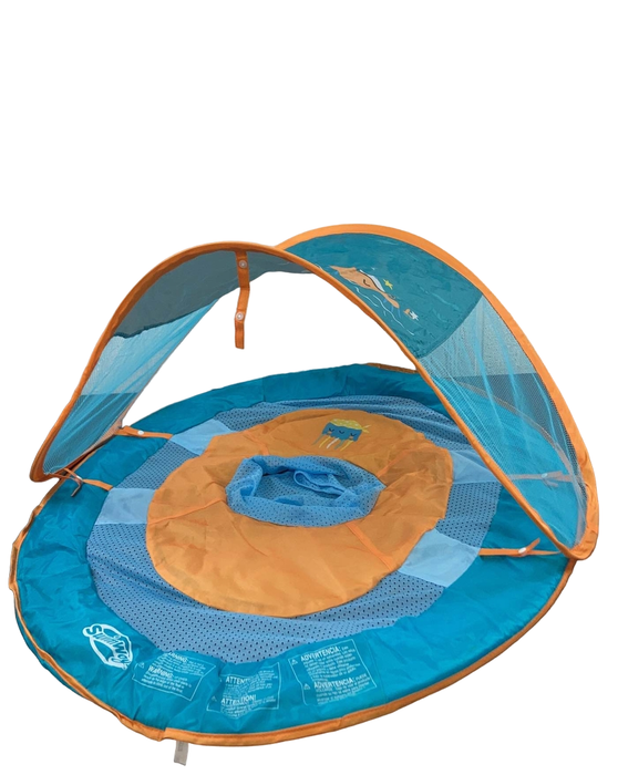 secondhand SwimWays Baby Spring Float with Sun Canopy