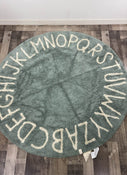 Shop Lorena Canals Round ABC Washable Rug, Vintage Blue Natural at GoodBuy Gear