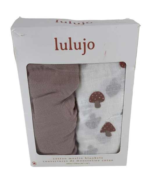 used Lulujo Muslin Swaddle Blankets 2 Pack