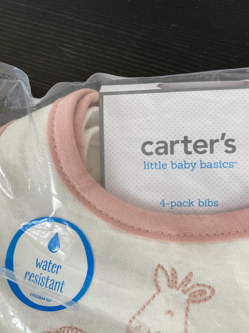 secondhand Carter's Little Baby Basics Bibs, 4 Pack