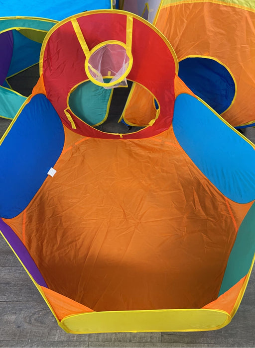 secondhand Hide N Side 5 Piece Ball Pit Tent With Tunnels