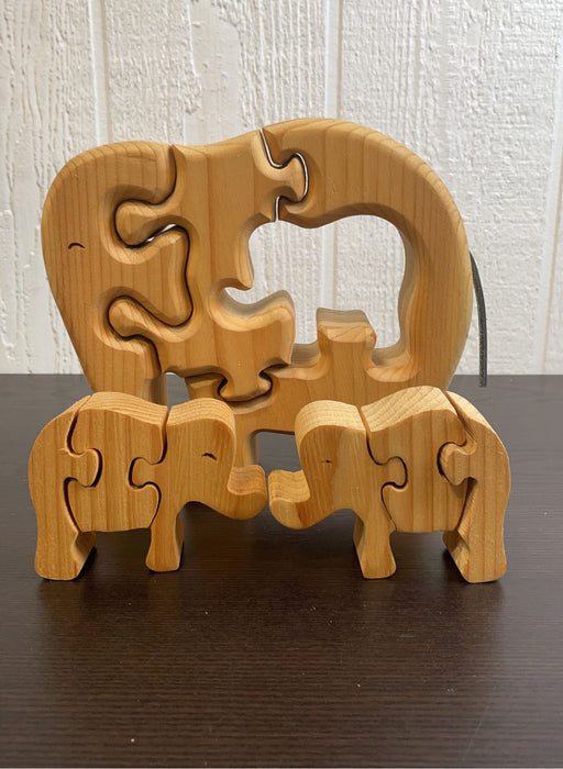 secondhand Wooden Elephant Puzzle