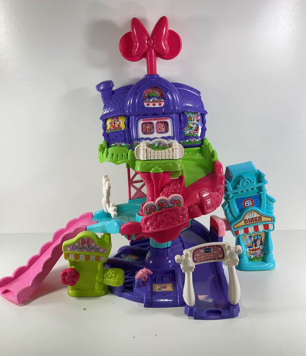 used VTech Go! Go! Smart Wheels Disney Minnie Mouse Around Town Playset