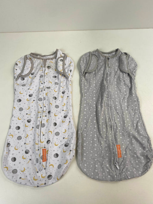 used SwaddleMe Arms Free Convertible Pod 2pk, Stars Moon L 4-6 months