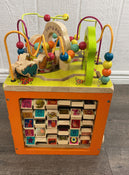 secondhand B. toys Zany Zoo Wooden Activity Cube