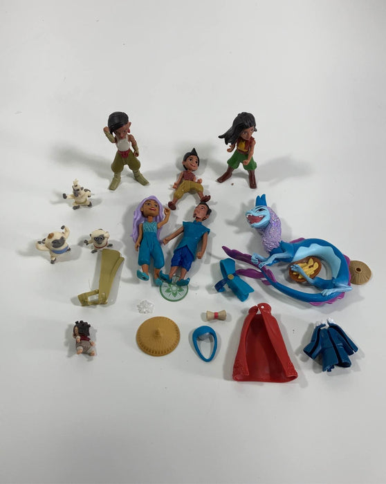 used Disney Raya And The Last Dragon Figure Set