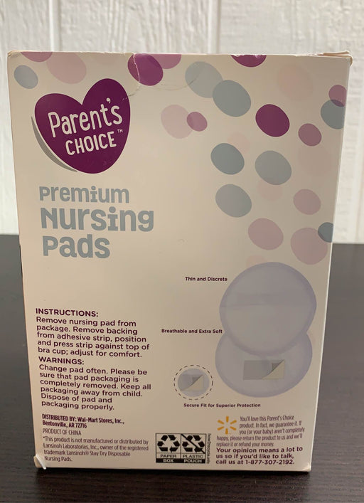 used Parent’s Choice Premium Nursing Pads