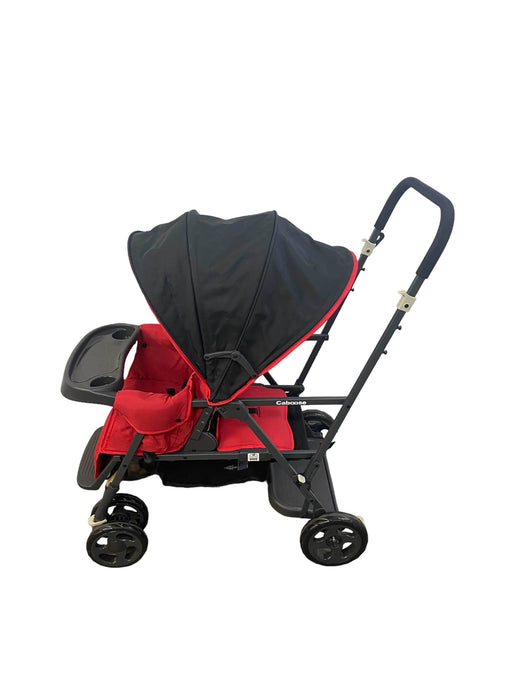 secondhand Joovy Caboose Sit And Stand Tandem Double Stroller, 2022, Red