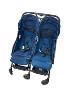 used Mompush Lithe Double Stroller, 2021, Navy