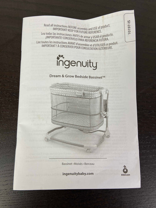 used Ingenuity Dream & Grow Bedside Bassinet Dalton