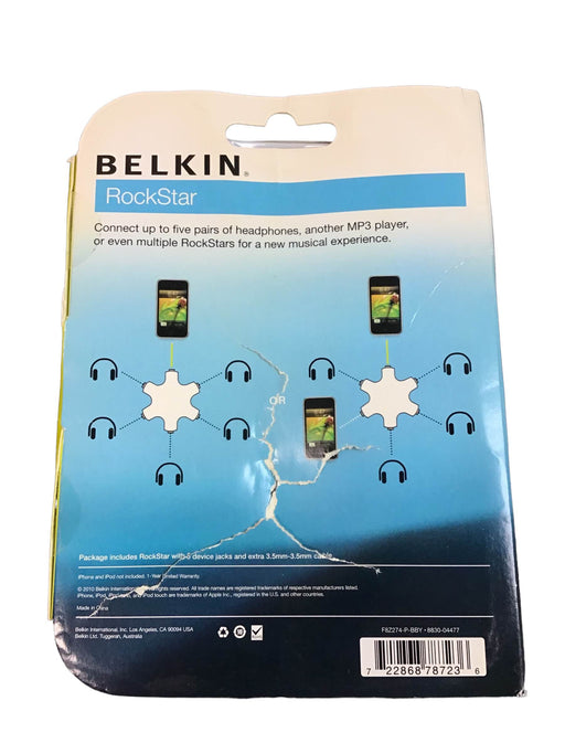 secondhand Belkin Headphone Splitter For Apple