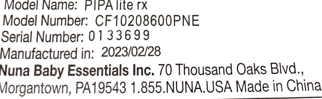 Nuna Pipa Lite RX And Pipa Relx Base, 2023, Pine