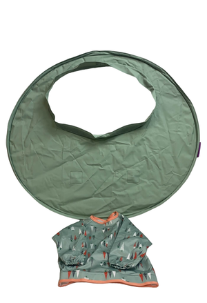 Tidy Tot All-in-One Bib and Tray Kit. Unisex. One Size fits 6 Months - 2  Years. Award Winning Weaning Aid (Sage Green)