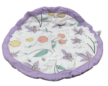 used JumpOff Jo Round Quilted Floor Mat, Fairy Blossom