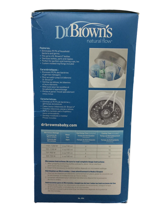 secondhand Dr. Brown's Microwave Steam Sterilizer