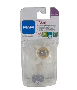 MAM Perfect Start Pacifier, 0-2 Months, Boy, 2 Pack