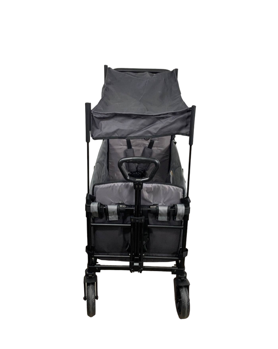 used Wonderfold X2 Push + Pull Double Stroller Wagon, Stone Gray, 2021