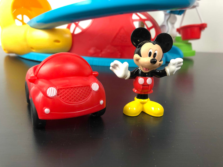 secondhand Fisher Price Mickey Mouse Zip, Slide And Zoom Clubhouse