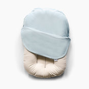 Shop Snuggle Me Organic Sensory Infant Lounger, Natural with Bluebell Cover at GoodBuy Gear