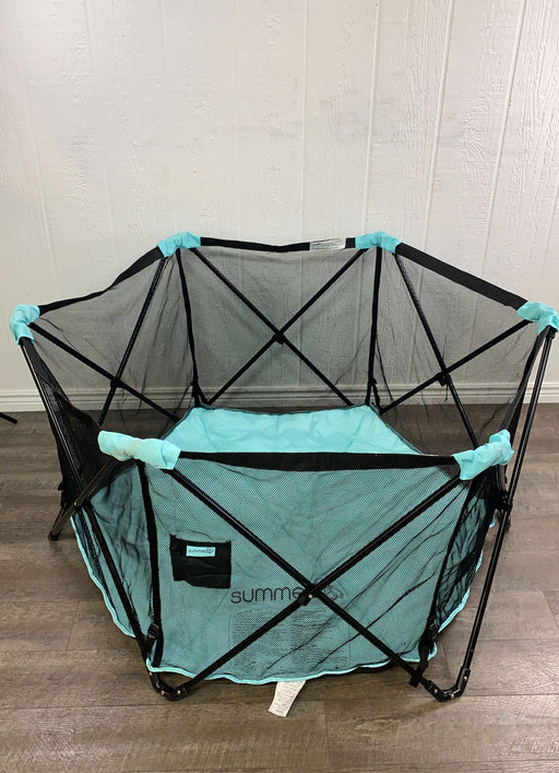 secondhand Summer Infant Pop 'N Play Portable Playard With Canopy