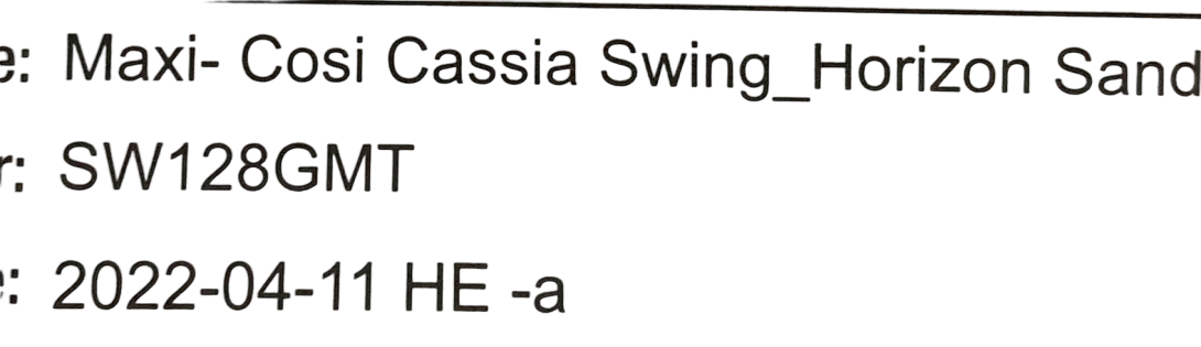 Shop Maxi-Cosi Cassia Swing, Horizon Sand at GoodBuy Gear