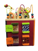 secondhand B. toys Zany Zoo Wooden Activity Cube