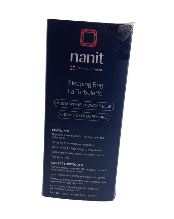 Shop Nanit Breathing Wear Sleeping Bag, Powder Blue, 6-12 months at GoodBuy Gear