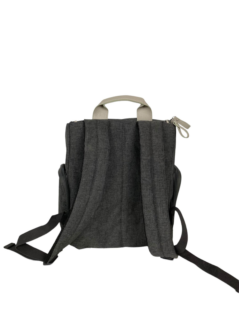 Bananafish Melanie Backpack Diaper Bag, Grey