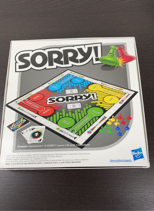 secondhand Hasbro Sorry! Game