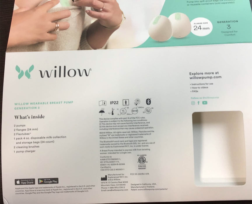 used Willow Wearable Breast Pump