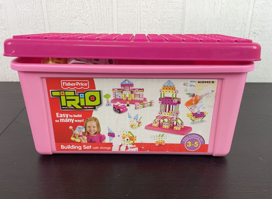 used Fisher Price Trio Bricks, Sticks And Panels