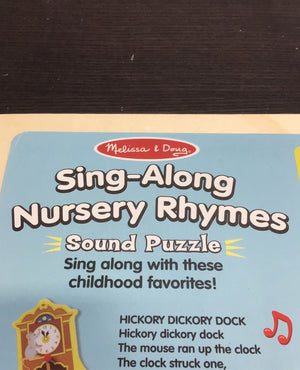 Melissa & Doug Sing-Along Nursery Rhymes 2 Sound Puzzle