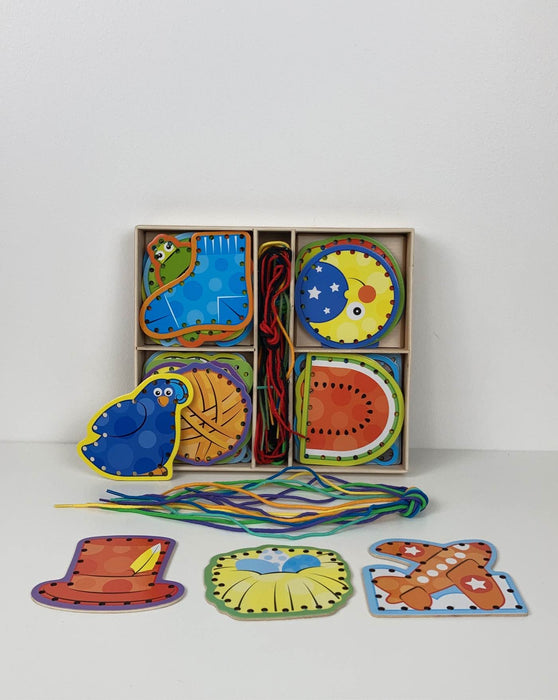used Melissa & Doug Lacing Cards