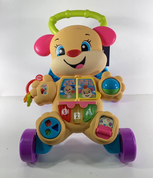 used Fisher Price Laugh & Learn Smart Stages Learn With Puppy Walker, - Pink