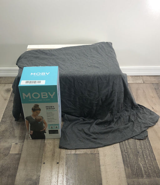 used Moby Wrap Evolution Baby Carrier, Charcoal