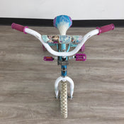 secondhand Huffy Frozen 12” Girls Bicycle, With training wheels