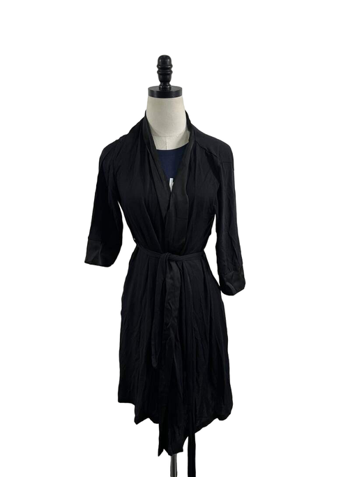 used Posh Peanut Mommy Robe, midnight black, Medium (4-6)-HIDDEN VERIFY PRODUCT