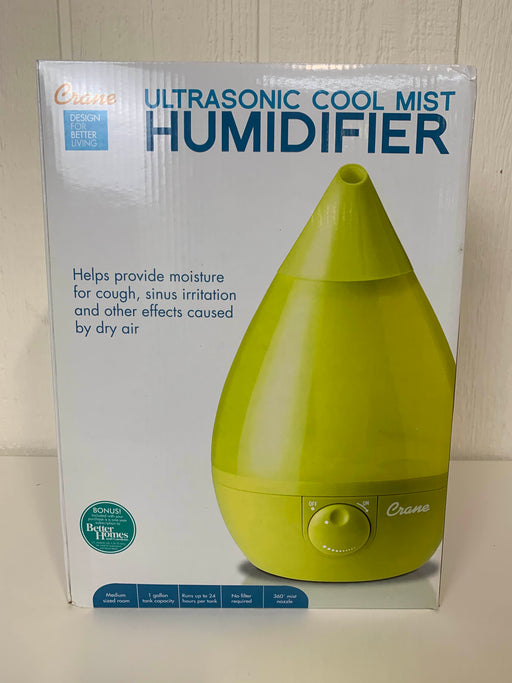 used Crane Ultrasonic Cool Mist Humidifier, Green