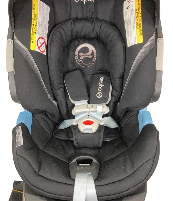 secondhand Cybex Aton 2 Infant Car Seat, Lavastone Black, 2022