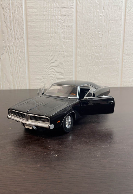 secondhand Maisto 1969 Dodge Charger R/T Black 1/18 Diecast Model Car