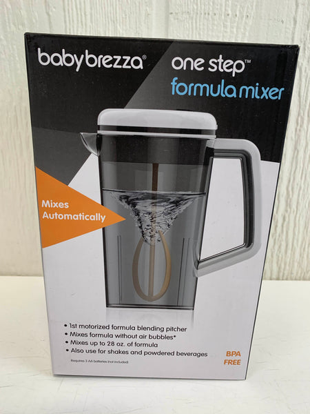 Baby Brezza Electric One Step Formula Mixer Pitcher - Motorized Mixing System for Infant Formula Powder - Large Capacity, Mix 28oz of Formula at Once