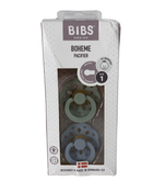 Shop BIBS Boheme Natural Rubber Pacifier 2 Pack, Sage/Cloud, Size 1 (0+ months) at GoodBuy Gear
