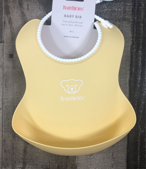 secondhand BabyBjorn Bibs, Yellow/Powder Green