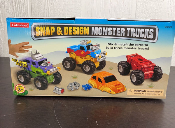 Lakeshore Learning Snap & Design Monster Trucks